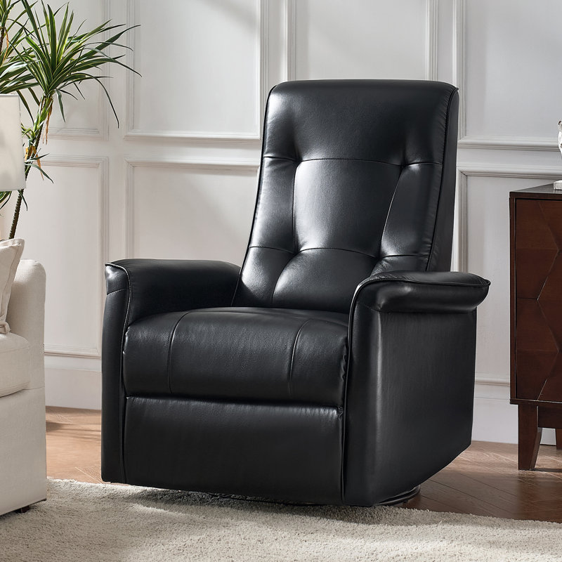 Hokku Designs Rovnak Leather Rocker Electronic Power Swivel Recliner with USB Reviews Wayfair